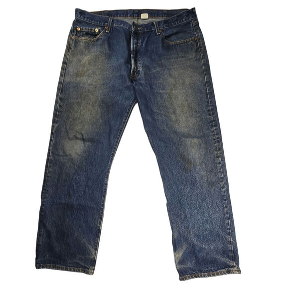 Levi's 501 XX Men's Button Fly 40x30 Blue Jeans Red Tag Mexico Distressed VTG - Picture 1 of 14